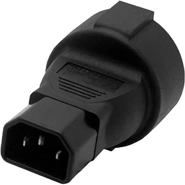 Alt view image 4 of 7 - 2-Pack IEC C14 to European Schuko Female Socket Power Converter Travel Plug Adapter, IEC 320 C14 Male to Europe CEE7 Female Socket Electrical Adapter For UPS PDU,IEC Power Connector