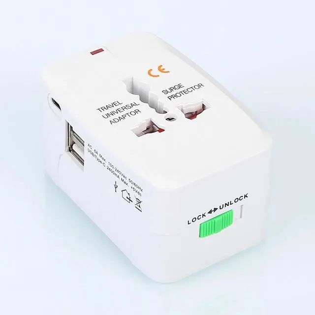 Alt view image 5 of 7 - Worldwide Universal Power Adapter with 2 USB and 1 Type-C Charging Port Converter All in One International Out of Country Travel Wall Charger Plug for Wall Plug Input in USA, EU, UK, and AUS
