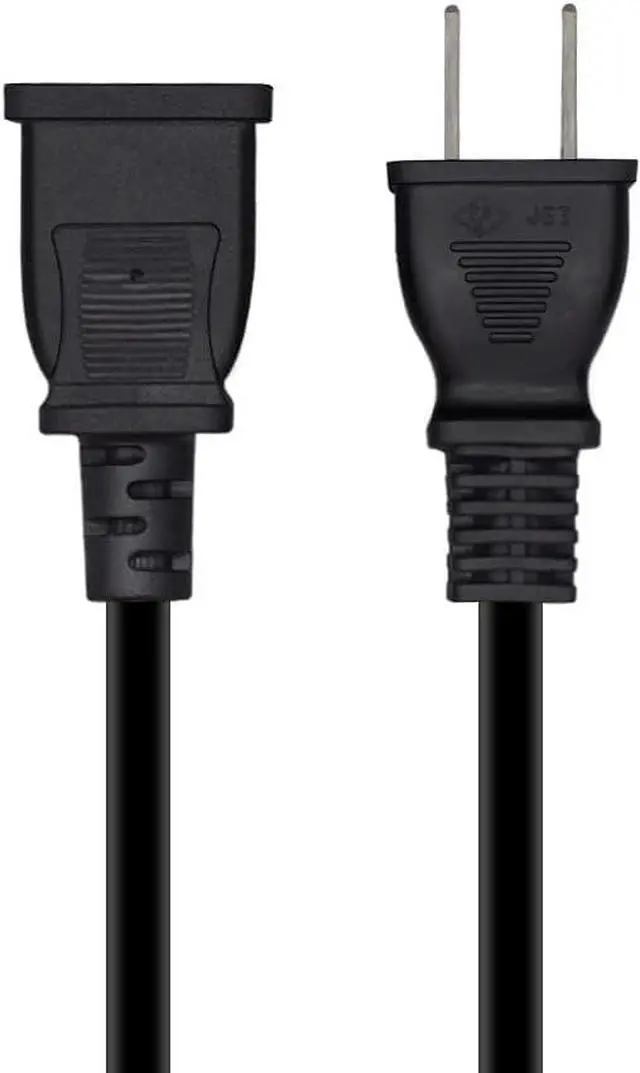 Alt view image 5 of 7 - (16ft/5m) USA Outlet Saver Power Extension Cord,Non Polarized US 2-Prong 2 Outlets for NEMA 1-15P to NEMA 1-15R,Nice Longest Extension Cord,18AWG, 16ft