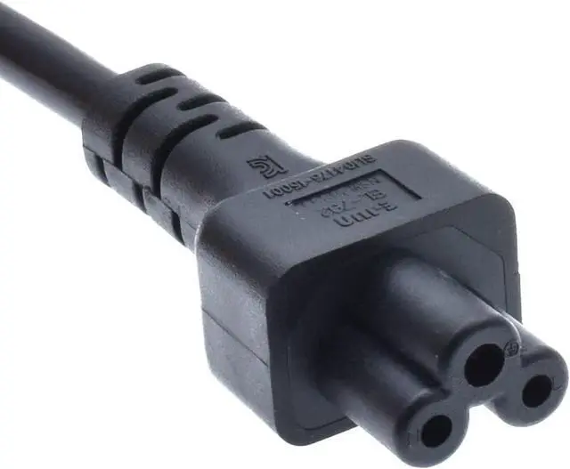 Alt view image 6 of 7 - IEC C14 to C5 Short Power Cord with Switch, IEC 320 C14 Male to C5 Female Short Power Cable with ON/Off Switch, 1ft/30cm, 18AWG,1-Pack