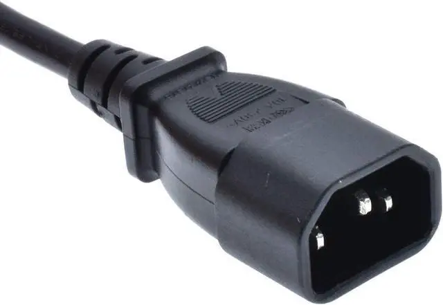 Alt view image 7 of 7 - IEC C14 to C5 Short Power Cord with Switch, IEC 320 C14 Male to C5 Female Short Power Cable with ON/Off Switch, 1ft/30cm, 18AWG,1-Pack