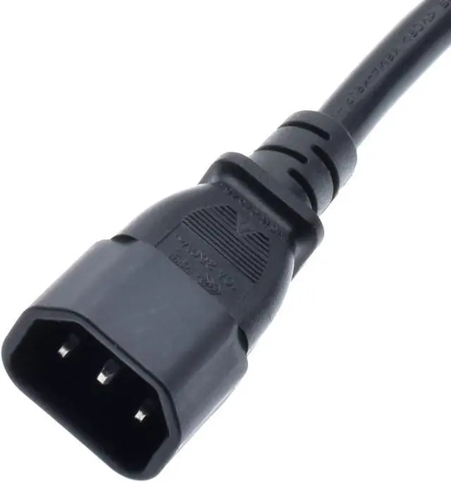 Alt view image 4 of 7 - IEC C14 to 3 C13 Y Splitter Power Cord PC, IEC320 C14 Plug to Three C13 Female Socket Y Split Computer Power Cable ,Multi IEC Cable,C13 C14 Cable ,2ft/60cm