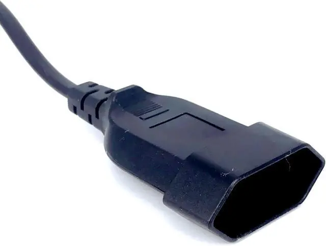 Alt view image 7 of 7 - IEC 320 C14 to EU Europe CEE 7/16 2-Prong Female Socket Short Power Cord 1ft for UPS PDU,Euro EU C14 Plug Adapter Short Power Cable IEC Cable,18AWG,1ft/30cm
