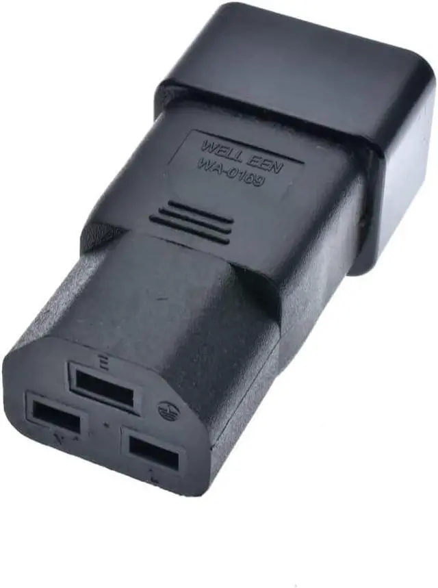 Alt view image 6 of 7 - IEC C20 to C19 Power Converters,IEC 320 C20 to C19/C21 Travel Adapter Electrical Adapters,C21(C19) to C20 IEC Power Connector for PUD UPS,1-Pack