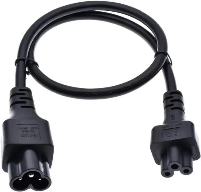 Main image of IEC C5 to C6 Short Power Cord 1 Foot, IEC320 C6 Male to C5 Female Power Extension Cord for PDU UPS, IEC Power Cable,Computer Power Cord,1ft/0.3m, 18AWG