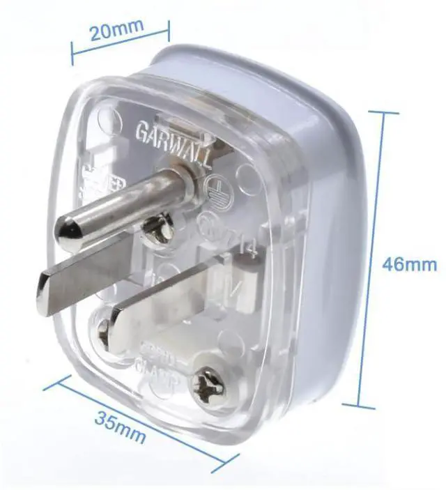 Alt view image 5 of 7 - 2 Pack DIY 3 Prong USA/US Rewireable Power Plug Electrical Adapter Detachable,DIY Grounded Power US 3-Prong NEMA5-15P USA Removable Power Converter