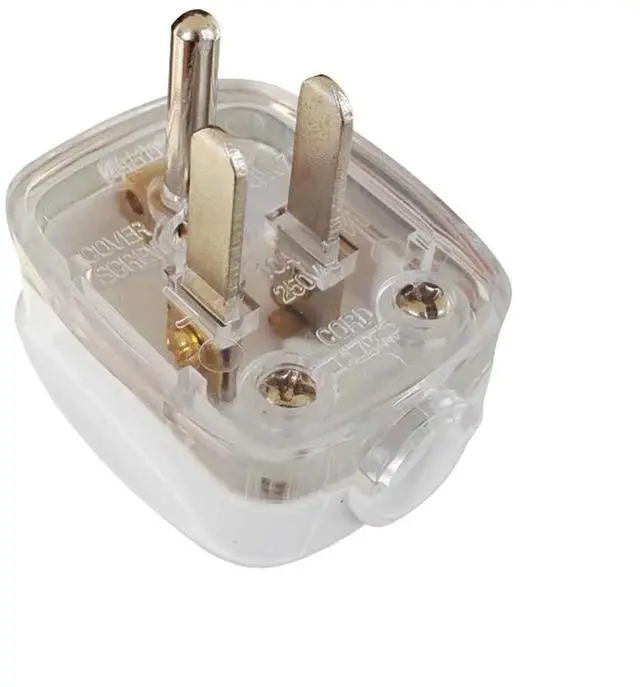 Alt view image 2 of 7 - 2 Pack DIY 3 Prong USA/US Rewireable Power Plug Electrical Adapter Detachable,DIY Grounded Power US 3-Prong NEMA5-15P USA Removable Power Converter