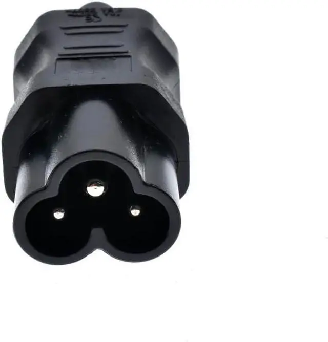 Alt view image 5 of 7 - 2 Pack C5 to C6 Power Converter Travel Plug Adapter, IEC320 C5 to C6 Electrical Adapter,IEC320 C6 Male to C5 Female IEC Power Connector