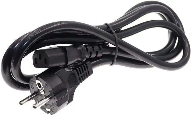 Alt view image 3 of 7 - European Schuko to C13 Heavy Duty Power Cord PC, EU CEE7/7 to IEC 60320 C13 Computer Power Cord Replacement, Euro Power Cord Plug, 220V Power Cable, 16AWG, 6ft/1.8m