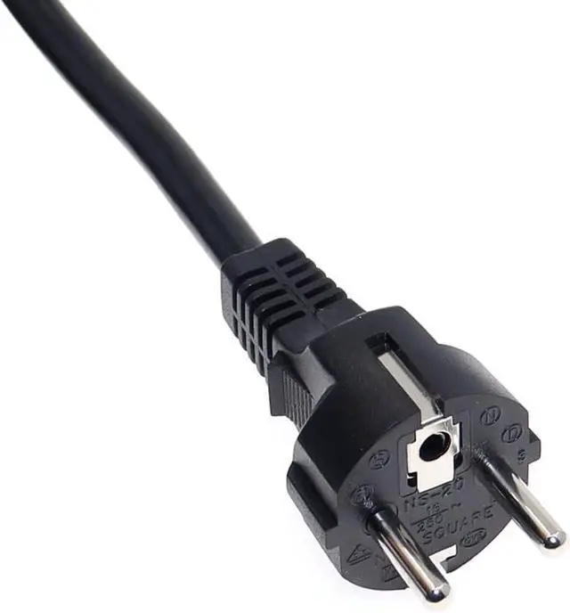 Alt view image 4 of 7 - European Schuko to C13 Heavy Duty Power Cord PC, EU CEE7/7 to IEC 60320 C13 Computer Power Cord Replacement, Euro Power Cord Plug, 220V Power Cable, 16AWG, 6ft/1.8m