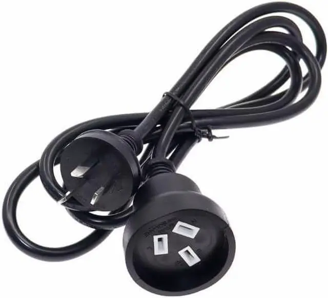 Alt view image 4 of 7 - AU Power Extension Cord, 3-Pin Autralia/New Zealand AS3112/NZS3112 Male to Female Power Extension Cable, 17AWG,5m/16ft Black