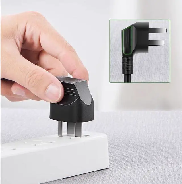 Alt view image 7 of 7 - AU Power Extension Cord, 3-Pin Autralia/New Zealand AS3112/NZS3112 Male to Female 90 Degree Angle Elbow Plug Power Extension Cable, 16AWG,8m/26ft Black