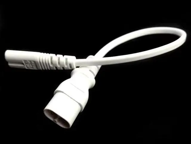 Alt view image 5 of 7 - IEC C7 to C8 Power Cord , IEC 60320 C8 Male to C7 Female Power Extension Cord , 18AWG, 1ft/0.3m White
