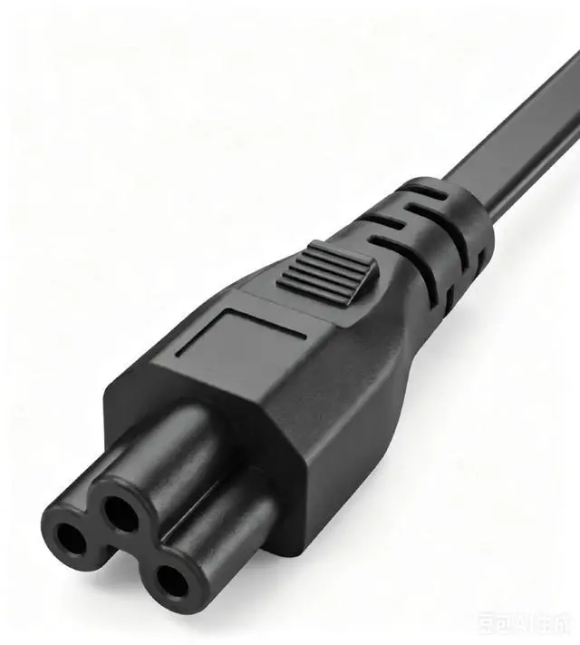 Alt view image 4 of 7 - NEMA1-15P to C5 Power Cable, Non-Polarized US/JP 2-Prong NEMA 1-15P to IEC C5 Power Cord ,18AWG 1.6ft
