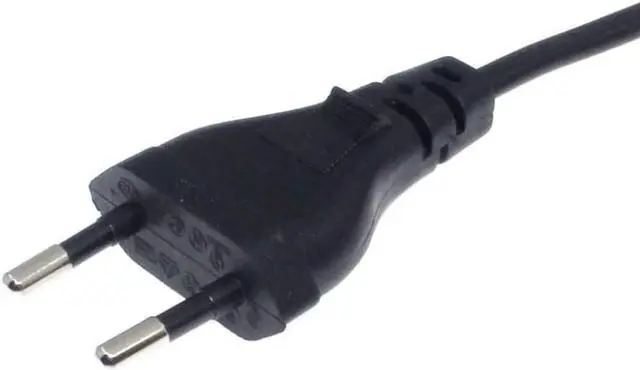Alt view image 5 of 7 - 2-Prong European to C7 Short Power Cord, Europe 2-Prong CEE7/16 Standard Plug to Figure 8 IEC C7 Power Cable Replacement with Euro VDE Certifications, IEC Power Cable,18AWG,1.6ft/50cm ,Black
