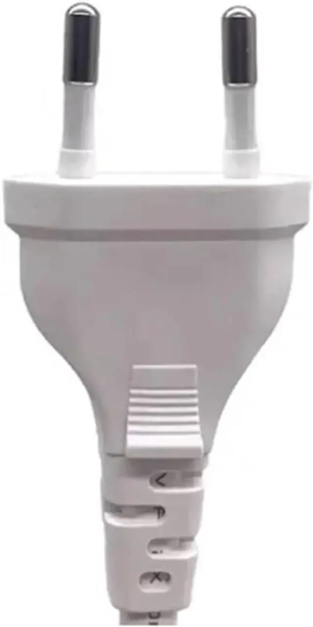 Alt view image 5 of 7 - White 2-Prong European to C7 Power Cord PC, Europe 2-Prong CEE7/16 Standard Plug to Figure 8 IEC C7 Power Cable Replacement with Euro VDE Certifications, IEC Power Cable,18AWG,6ft/180cm