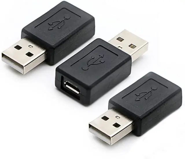 Main image of 3 Pack USB 2.0 A Male to USB Micro Female Adapter Converter