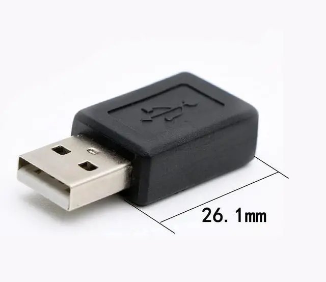 Alt view image 5 of 5 - 3 Pack USB 2.0 A Male to USB B Mini 5 Pin Female Adapter Converter