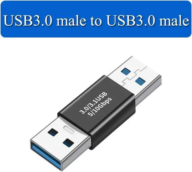Alt view image 2 of 6 - 4 Pack USB Coupler Male to Male USB 3.0 Type A Adapter Superspeed 5Gbps USB Port Extension Connector Bridge for Laptop PC Hard Drive Printer Camera (USB3.0 Male to Male)