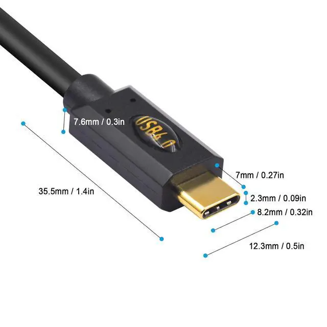 Alt view image 6 of 7 - 240W Coiled USB C to USB C for Thunderbolt 3, 40Gbps USB C to USB C Coiled Cable, USB Type C Male to Male Spiral Cable Support 8K@60Hz Video Compatible with MacBook Pro/Air, iPad Pro ,3ft/1m