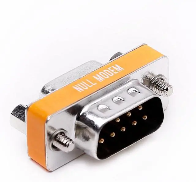 Alt view image 3 of 4 - 5-Pack DB9 Null Modem Adapter Male to Female Slimline Data Transfer Serial Port Adapter