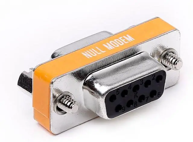 Alt view image 4 of 4 - 5-Pack DB9 Null Modem Adapter Female to Female Slimline Data Transfer Serial Port Adapter F/F
