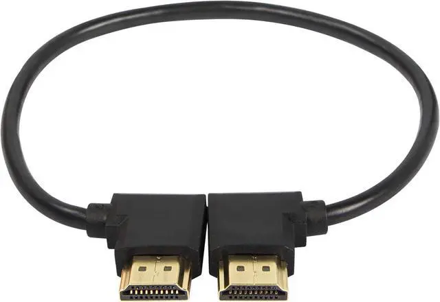 Main image of Gold Plated High Speed 90 Angle Right HDMI Male to Left HDMI Male Adapter Cable Supports Ethernet, 3D and Audio Return (1M R-L),Elbow Plug HDMI CABLE 3ft