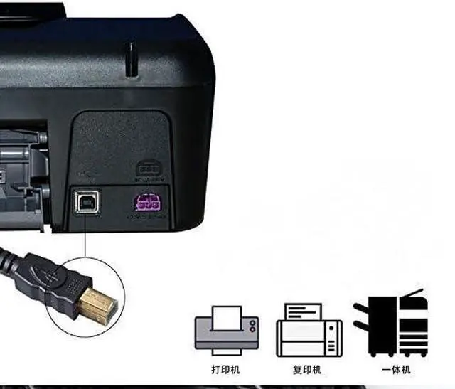 Alt view image 6 of 6 - USB 2.0 A-Male to B-Male Print Cable with Ferrite Black 28/24# AWG,Gold-Plated Connectors,10m/32ft