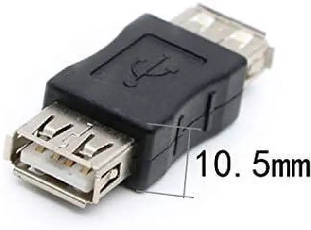Alt view image 3 of 5 - 2 Pack USB 2.0 AF/AF Plug Type A Female to Type A Female Adapter Connector Converter Compatible with Laptop Computer Hard Drive Printer Camera