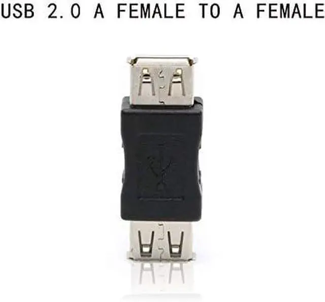 Alt view image 5 of 5 - 2 Pack USB 2.0 AF/AF Plug Type A Female to Type A Female Adapter Connector Converter Compatible with Laptop Computer Hard Drive Printer Camera