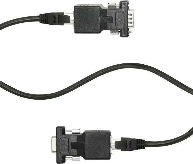 Alt view image 6 of 6 - 2-Pack RS232 to RJ45 Extender, DB9 9-Pin Serial Port Female&Male to RJ45 CAT5 CAT6 Ethernet LAN Extend Adapter