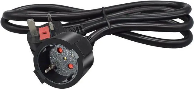 Alt view image 2 of 7 - UK to Schuko Long Power Cord , Toptekits UK BS1363 Plug to European CEE7/7 Female Socket Power Cable for UPS PDU,Euro UK Plug Adapter Cord,UK EU Plug Adapter,16AWG, (6ft/1.8m)