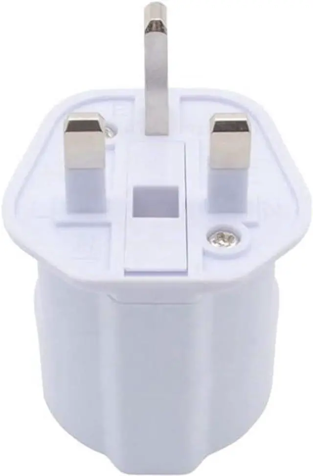 Alt view image 5 of 7 - (2-Pack) UK to Schuko Power Converter, UK BS1363 to European CEE7 Schuko Female Socket Electrical Adapter, Euro UK Plug Adapter Travel Converter, White