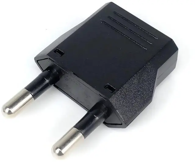 Alt view image 5 of 7 - 5 Pack 2-Prong US To EU Travel Plug Adapter Power Converter ,Euro US Plug Adapter,US EU Plug Adapter Electrical Adapter,EU4.0mm Power Adapter Black Style B 4.0mm