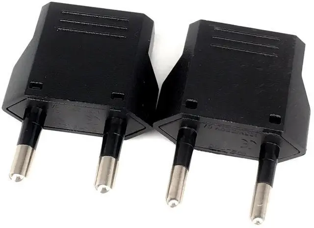 Alt view image 7 of 7 - 5 Pack 2-Prong US To EU Travel Plug Adapter Power Converter ,Euro US Plug Adapter,US EU Plug Adapter Electrical Adapter,EU4.0mm Power Adapter Black Style B 4.0mm