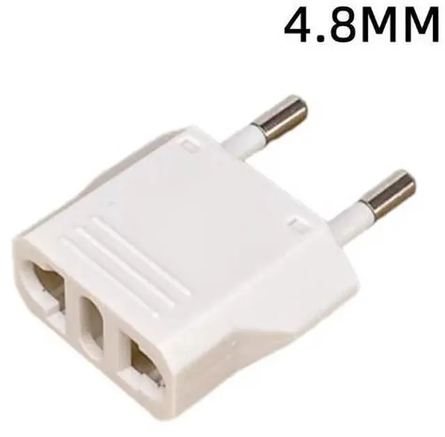 Alt view image 3 of 7 - 5 Pack 2-Prong US To EU Travel Plug Adapter Power Converter ,Euro US Plug Adapter,US EU Plug Adapter Electrical Adapter,EU4.8mm Power Adapter White Style B 4.8mm