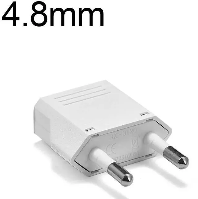 Alt view image 2 of 7 - 5 Pack 2-Prong US To EU Travel Plug Adapter Power Converter ,Euro US Plug Adapter,US EU Plug Adapter Electrical Adapter,EU4.8mm Power Adapter White Style B 4.8mm