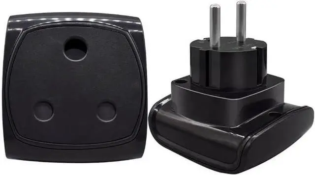 Alt view image 3 of 7 - Euro Schuko to South Africal Electrical Adapter Travel Plug Adapter,Toptekits EU Schuko CEE7/7 Male to South Africa Female Power Converter Travel Adapter, 16A 250V,1-Pack