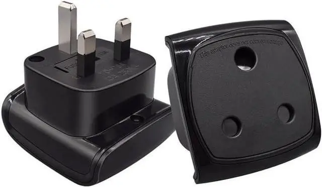 Main image of UK to South Africa Electrical Adapter Travel Plug Adapter, UK BS1363 Male Plug to South Africa Female Socket Power Converter with 13A Fuse,1-Pack