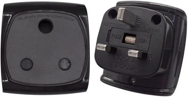 Alt view image 4 of 6 - UK to South Africa Electrical Adapter Travel Plug Adapter, UK BS1363 Male Plug to South Africa Female Socket Power Converter with 13A Fuse,1-Pack