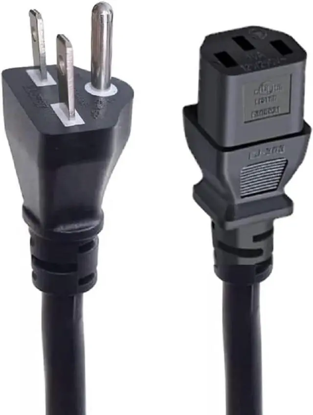 Main image of NEMA 6-15P to C13 Power Cord PC, US 3 Prong 6-15P to IEC320 C13 Computer Power Cord Replacement, IEC Power Cable, 6ft/1.8m, 14AWG, 20A 250V, UL Listed