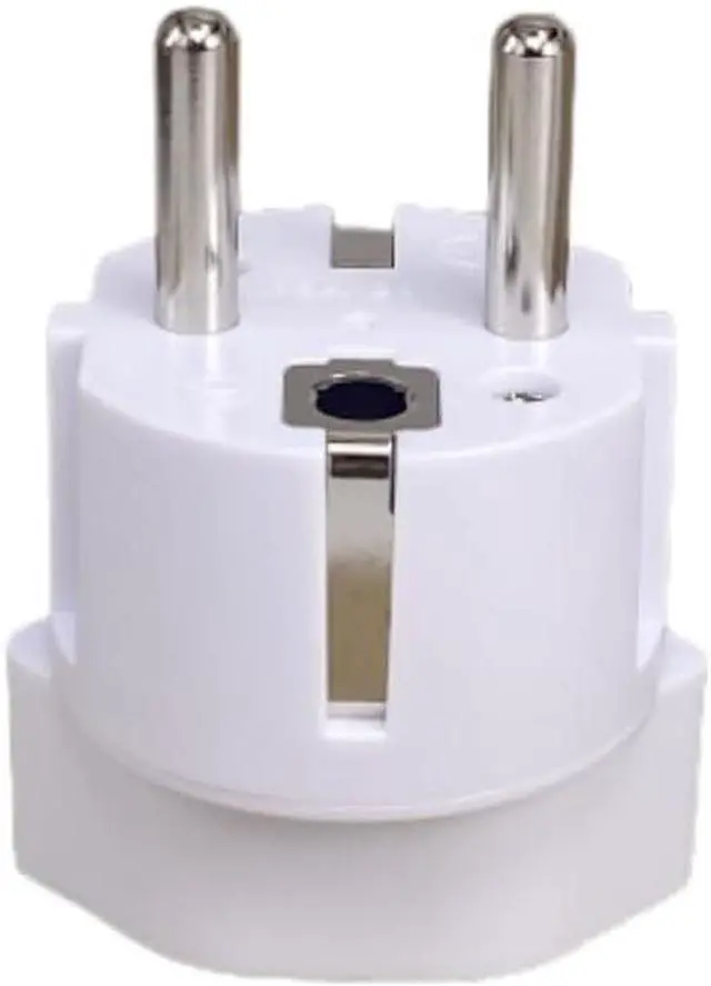 Alt view image 4 of 7 - 2 Pack Swiss to Europe Travel Plug Adapter Power Converter, 13A 250V Type J to Type E/F European Schuko Male to Swiss Female Power Adapter White Schuko to Swiss Electrical Adapter