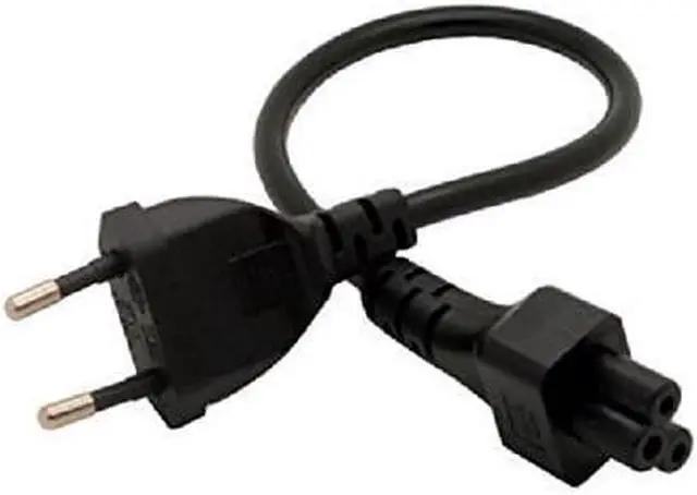 Alt view image 6 of 7 - European EU 2-Prong to C5 Short Power Cord Plug, Europe 2-Prong CEE7/16 Standard Plug to Mickey Power Cord with Europe VDE Cord Short Laptop Portable IEC Cable,18AWG,1ft/30cm