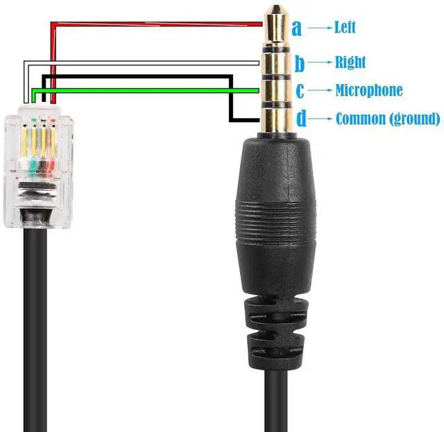 Alt view image 3 of 7 - 2 -Pack RJ9 to 3.5mm Audio Jack Cisco Telephone Cable RJ9 4P4C to 3.5mm Audio Male Plug Fixed Cisco Telephone Cable for Fixing Telephone Sets,Earphones,etc(32.6Inch/83cm)