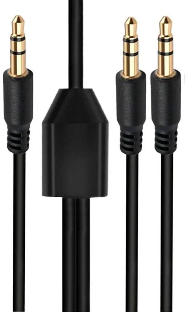 Main image of Audio Y Splitte Cable ,3.5mm 1 Male to 2 Male Audio Splitter, TRS Stereo Jack Headphones Adapter Cable for Smartphone, Computer, Mp3, Earphone, Speakers (M to 2M) ,1.6ft/50cm