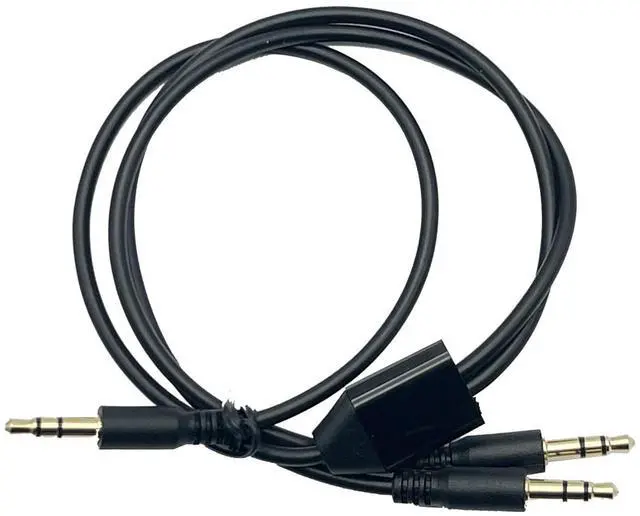 Alt view image 2 of 6 - Audio Y Splitte Cable ,3.5mm 1 Male to 2 Male Audio Splitter, TRS Stereo Jack Headphones Adapter Cable for Smartphone, Computer, Mp3, Earphone, Speakers (M to 2M) ,1.6ft/50cm