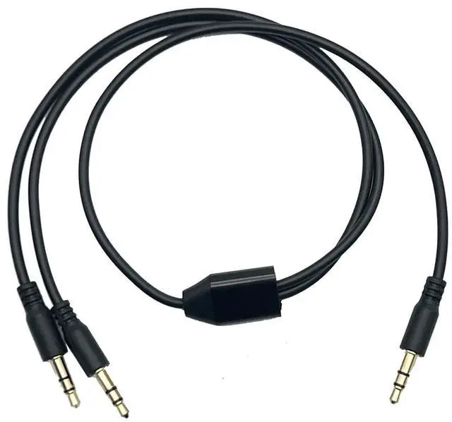 Alt view image 3 of 6 - Audio Y Splitte Cable ,3.5mm 1 Male to 2 Male Audio Splitter, TRS Stereo Jack Headphones Adapter Cable for Smartphone, Computer, Mp3, Earphone, Speakers (M to 2M) ,1.6ft/50cm