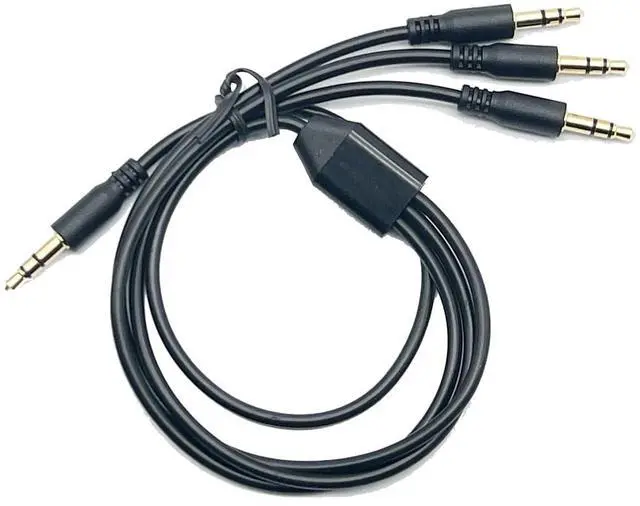 Alt view image 4 of 5 - Seadream Audio Y Splitte Cable ,3.5mm 1 Male to 3 Male Audio Splitter, TRS Stereo Jack Headphones Adapter Cable for Smartphone, Computer, Mp3, Earphone, Speakers (M to 3M),1.6ft