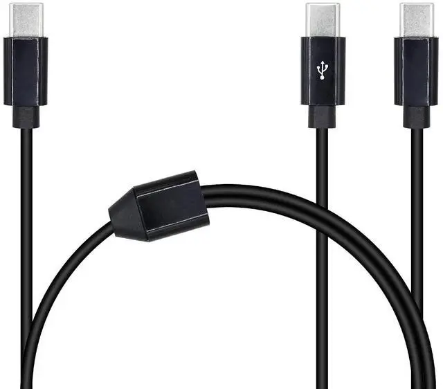 Alt view image 4 of 6 - 2 in 1 USB Type C Splitter Cable,USB C Male to 2 USB C Male Data Snyc and Charging Cord,USB C Multi Charging Cable for Cell Phones,Tablets and More(5FT/1.5M) 1-to-2