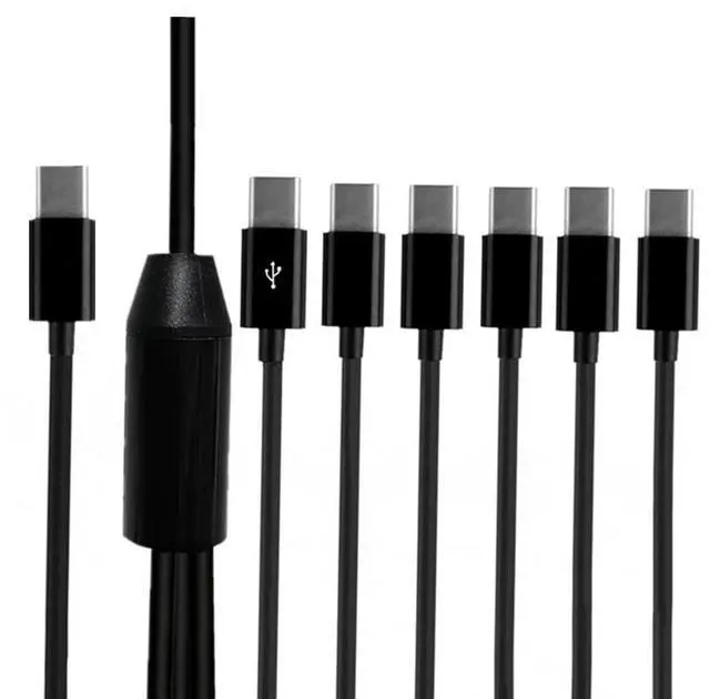 Main image of 6 in 1 USB Type C Splitter Cable,USB C Male to 6 USB C Male Data Snyc and Charging Cord,USB C Multi Charging Cable for Cell Phones,Tablets and More(6FT/2M) 1-to-6